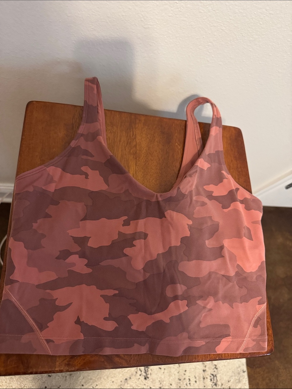 lululemon athletica Pink Mauve Camo Sports Bra Tank